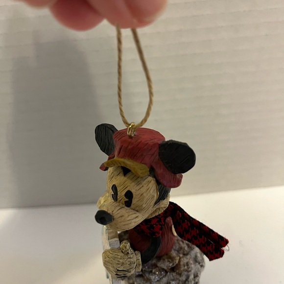 Mickey Mouse Super Rare Handmade Pinecone and Snowflake Ornament Disney - Picture 6 of 11